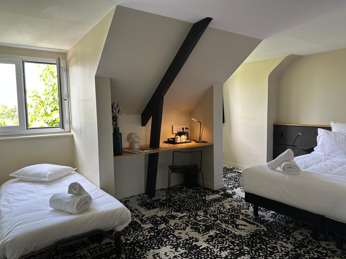 Logis Hotel & Restaurant Le Vert Bocage Franqueville-Saint-Pierre Exteriér fotografie
